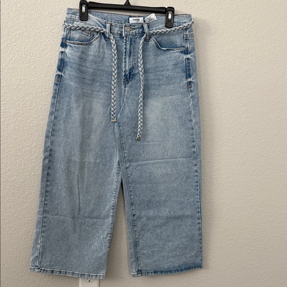 Kensie Denim - Kensie Carla Wide Leg Blue Jeans 8/29 Ankle length with belt
